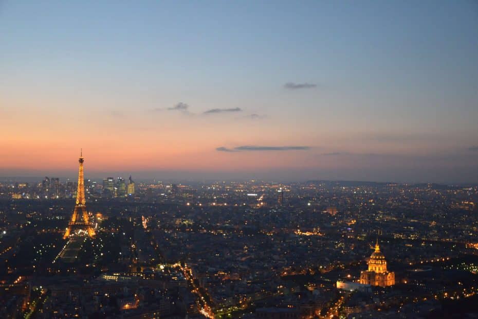 couché de soleil à Paris